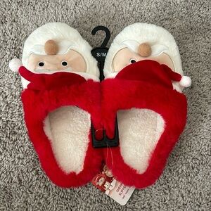 NWT Christmas Santa Slippers